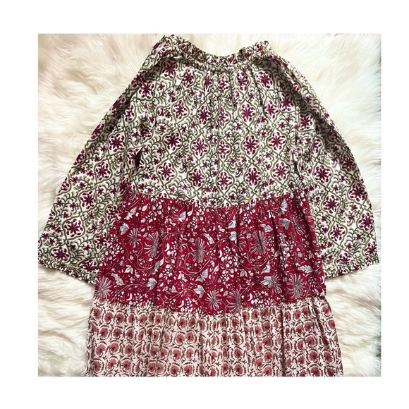 New! ANTHROPOLOGIE Ro’s Garden Tiered Stitched Ruffle Maxi Dress - Picture 8 of 12